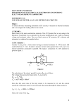 Experiment 2 - Department of Electrical and Electronics Engineering