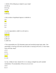 1. Which of the following is closest to your mass? A.0.06 kg B.0.6 kg