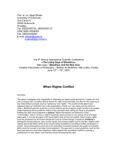 When Rights Conflict