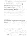 RATIONAL NUMBERS: Know the definitions of whole numbers