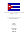 Cuba`s Monocrop Economic System: An Appraisal of the
