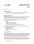 Module 1, Add on lesson – Water quality and temperature Student