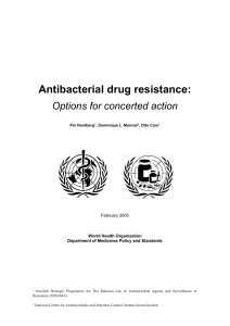 Antibacterial Drug Resistance - WHO archives