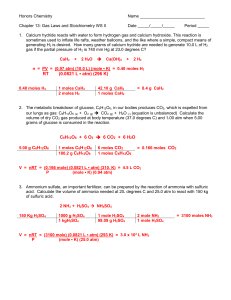 GAS LAW PROBLEMS