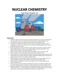 NUCLEAR CHEMISTRY PACKET - Student