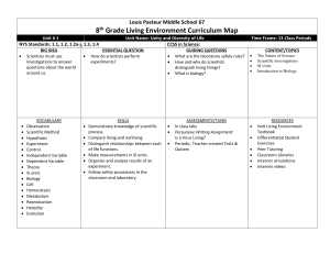 Regents Living Environment Curriculum