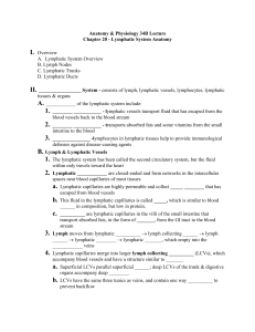 Lymphatic System - El Camino College