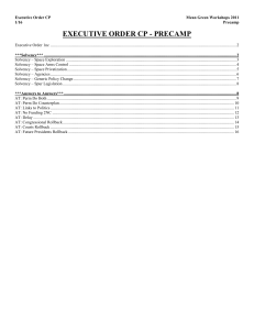 Executive Order Counterplan - Pre-Institute