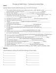 Principles of Health Science – Cardiovascular System Notes Station