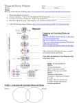 Mitosis and Meiosis Webquest