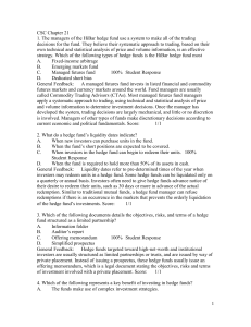 CSC FAQs - Module 21: Hedge Funds