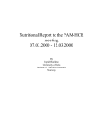 Nutritional Report to the PAM HCR meeting 07