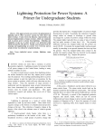 Lightning Protection for Power Systems: A Primer