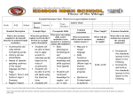 Spanish 2 Honors Essential Outcomes 2016-17