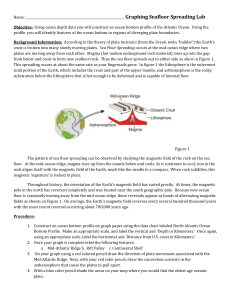 Name: Graphing Seafloor Spreading Lab Objective: Using ocean