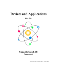 Capacitors and AC/Complex Numbers notes