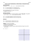 Using Transformations to Sketch Sinusoidal Functions