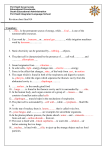 Revision sheet final G4 : Complete : …Sun.. Is the permanent source