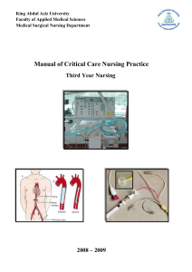 manual of critical care nursing practice