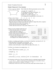 Module 5 Homework 1: Non-Calculator