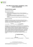 The effect of end product, phosphate, on the enzyme phosphatase