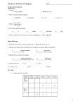 Chemistry I Final Review