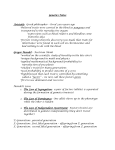 Genetics Notes - WasmundScience