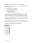 PH15720 MathCAD worksheet 5 – Data Handling