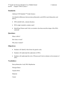 10 Day Lesson Plan - Joseph L. Anderson