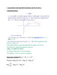 exponential and logarithm functions and derivatives: 1.logarithms