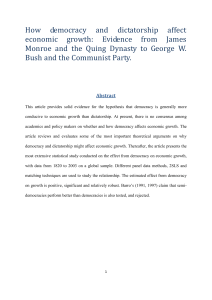 From James Monroe and the Quing Dynasty to George W