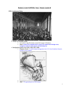 Roden`s "tiny" Unit 9 Study Guide