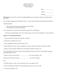 Infectious Diseases Assignment Sheet - Musco-Hurley