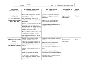 SUBJECT Year SUMMARY CURRICULUM PLAN Subject content