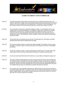 guide to orion 3-d flythrough