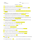 Chapters 10 and 11 - Cellular Reproduction, Meiosis and Genetics