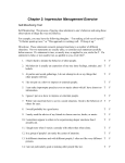 Chapter 2: Impression Management Exercise