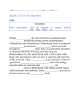 Name: :______Period:_____ Bank On It! Worksheet Cells Work