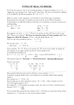 Types of REAL Numbers - CALCULUS RESOURCES for