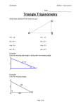 Triangle Trig - Mr. Lee`s Science