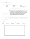 Economics Worksheet A-2