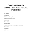 comparison of monetary and fiscal policies