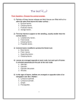 The leaf الورقة First Question: Choose the correct answer: 1) Petioles