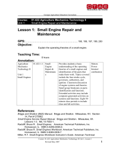 Small Engine Repair and Maintenance Handout