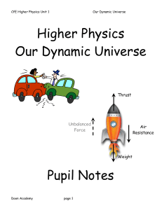 Our Dynamic Universe notes