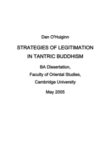 strategies of legitimation in buddhist tantrism