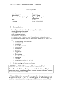 EU Core Safety Profile