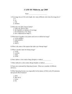 CA3D 101 Midterm, spr 2005