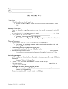 The Path to War