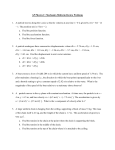 AP Physics D: Mechanics Midterm Review Problems